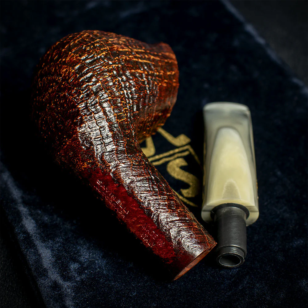 Savinelli Autograph (Limited Edition) Sandblasted Black Briar Pipe - 05 - Image 4