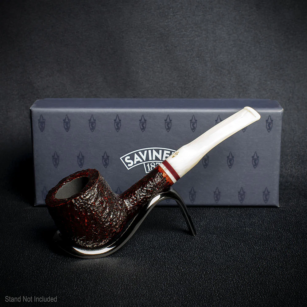 Savinelli Avorio Rustic Brown 121 - 6mm Briar Pipe - Image 2