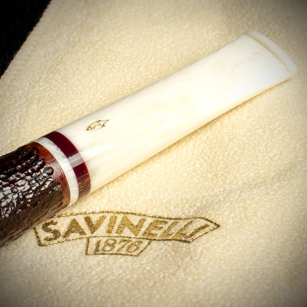 Savinelli Avorio Rustic Brown 409 - 6mm Briar Pipe - Image 6