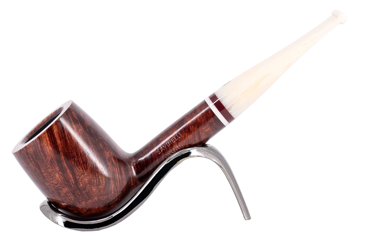 Savinelli Avorio Smooth Burgundy 111 - 6mm Briar Pipe