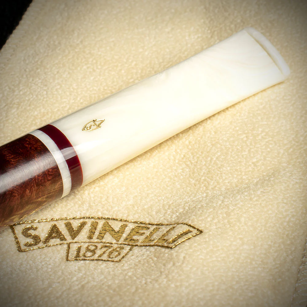Savinelli Avorio Smooth Burgundy 111 - 6mm Briar Pipe - Image 6