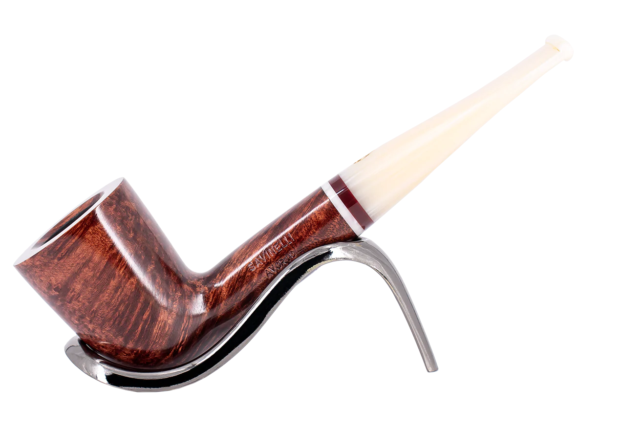 Savinelli Avorio Smooth Burgundy 409 - 6mm Briar Pipe