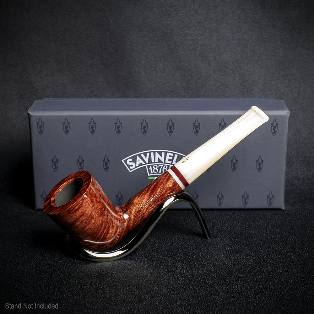 Savinelli Avorio Smooth Burgundy 409 - 6mm Briar Pipe - Image 2