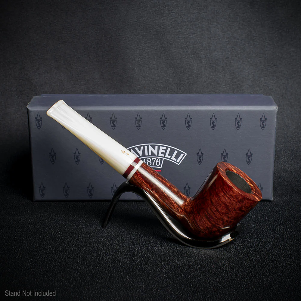 Savinelli Avorio Smooth Burgundy 409 - 6mm Briar Pipe - Image 3