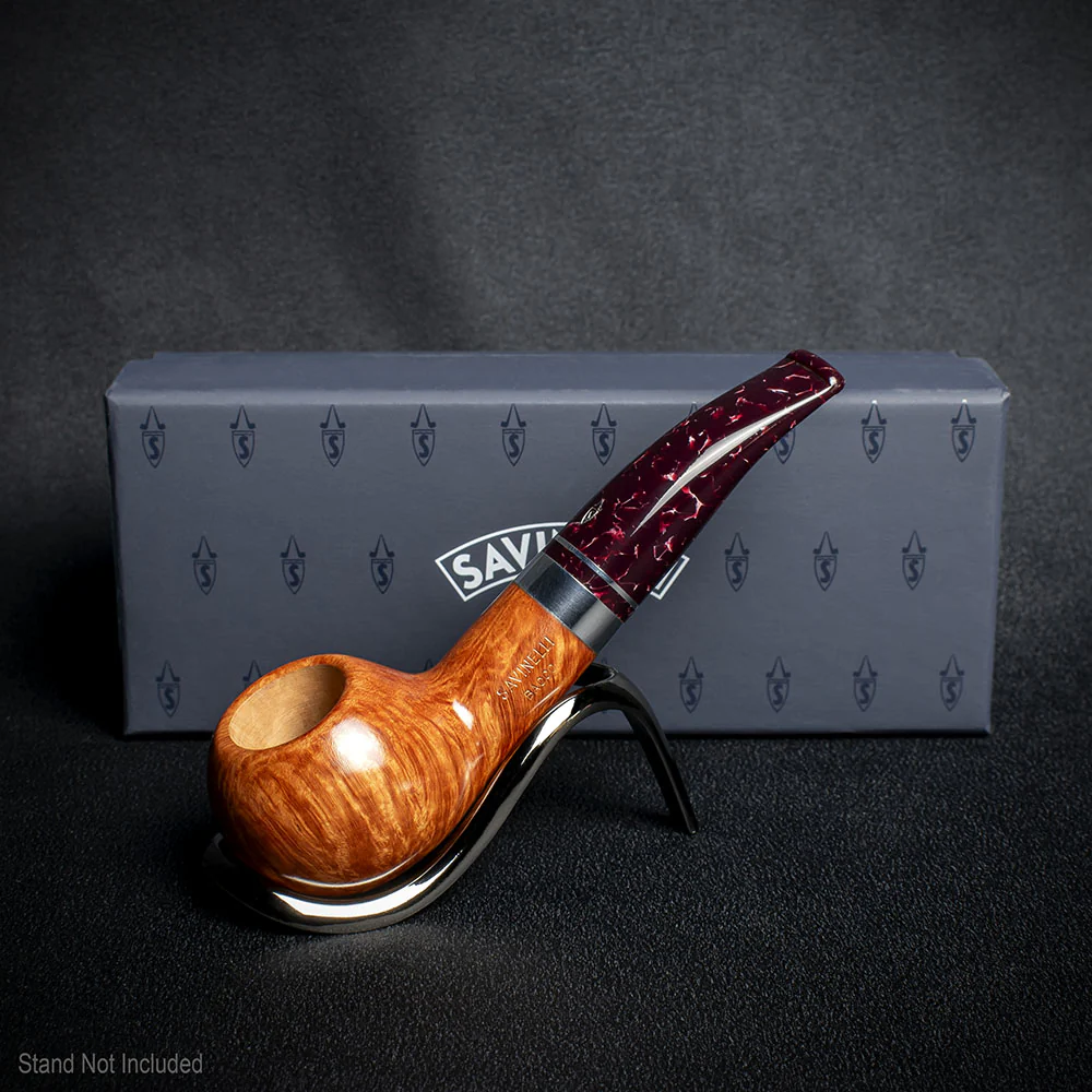Savinelli Bacco Smooth Natural 321 - 6mm Briar Pipe - Image 2