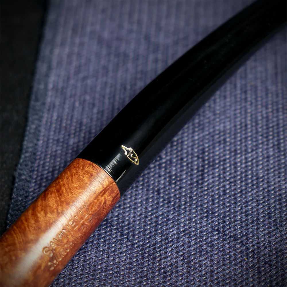 Savinelli Brown Smooth Churchwarden Briar Pipe - 921 No Filter - Image 6