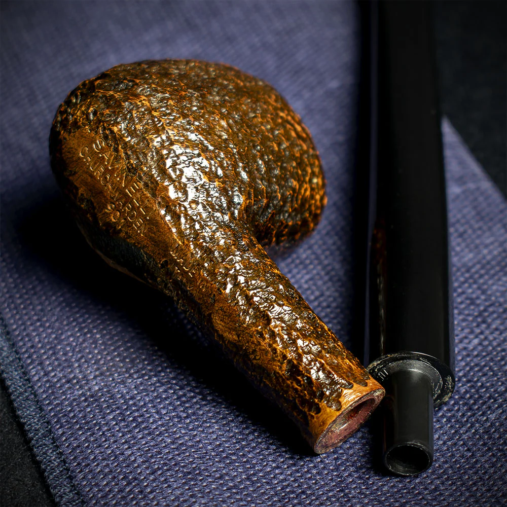 Savinelli Brownblast Churchwarden Briar Pipe - 901 6mm - Image 4