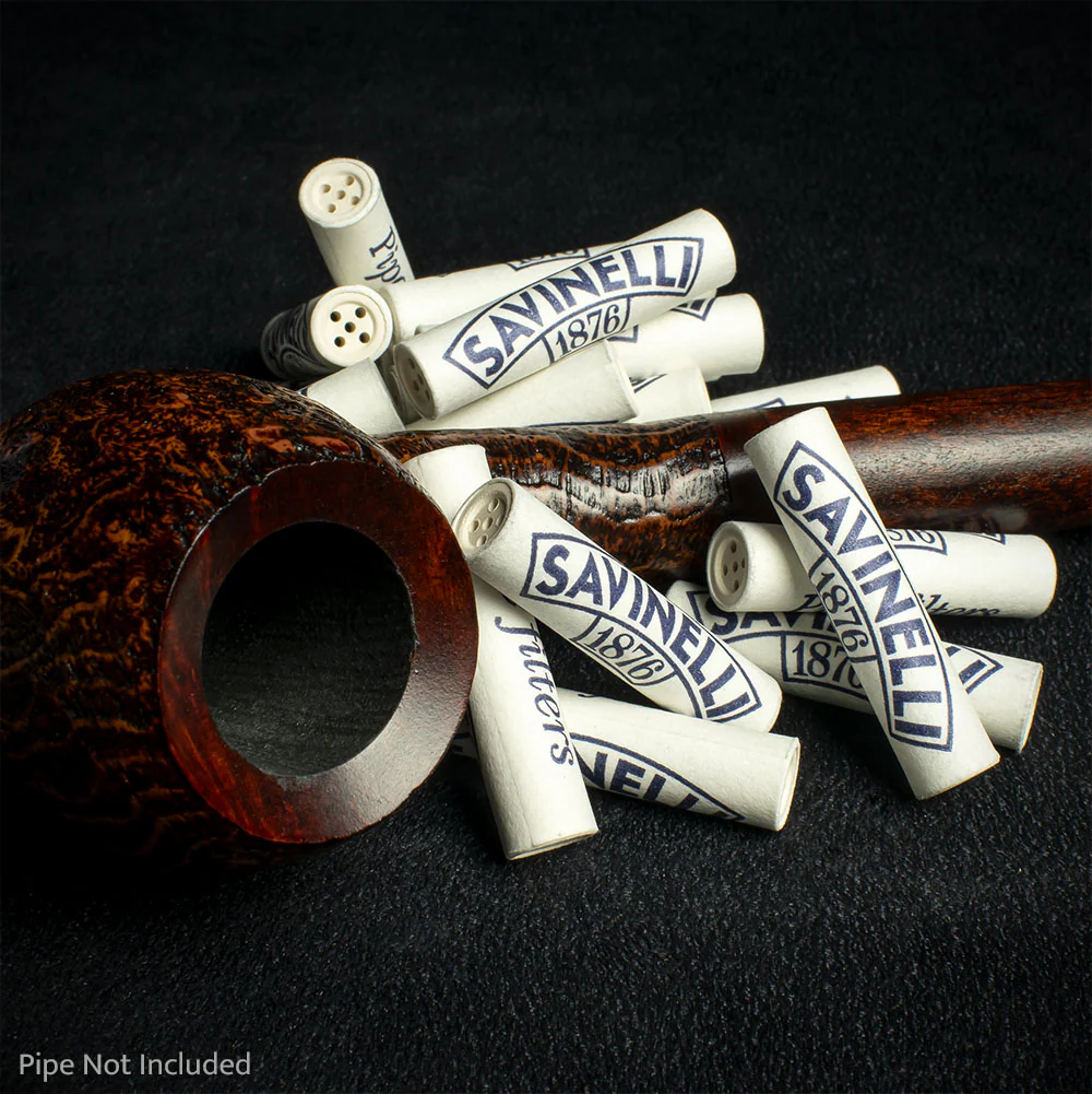 Savinelli Charcoal 9mm Pipe Filters - Tin of 100 - Image 2
