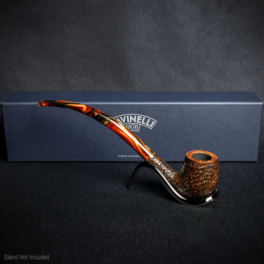 Savinelli Clarks Favorite BrownBlast - 6mm Briar Pipe - Image 3