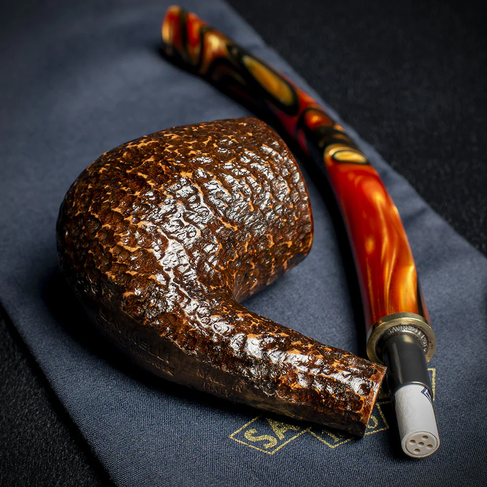 Savinelli Clarks Favorite BrownBlast - 6mm Briar Pipe - Image 4