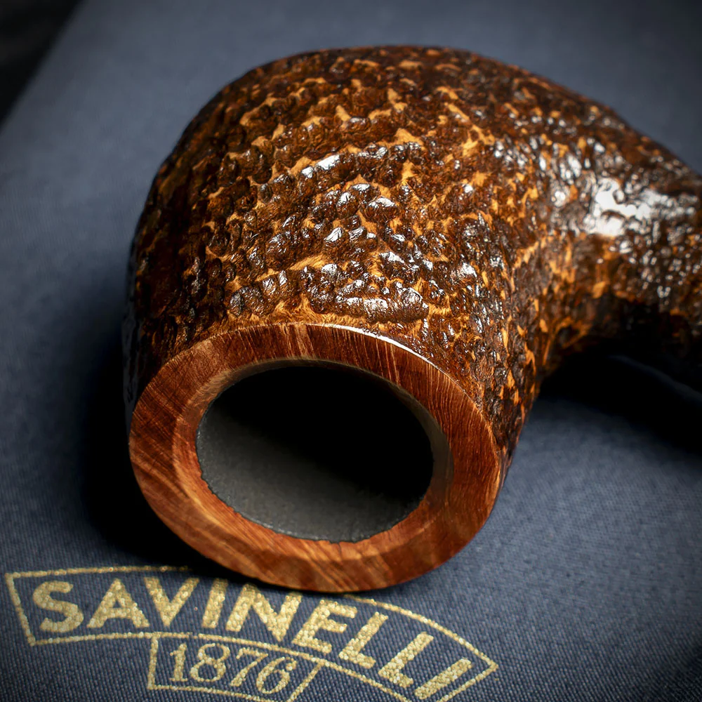 Savinelli Clarks Favorite BrownBlast - 6mm Briar Pipe - Image 5