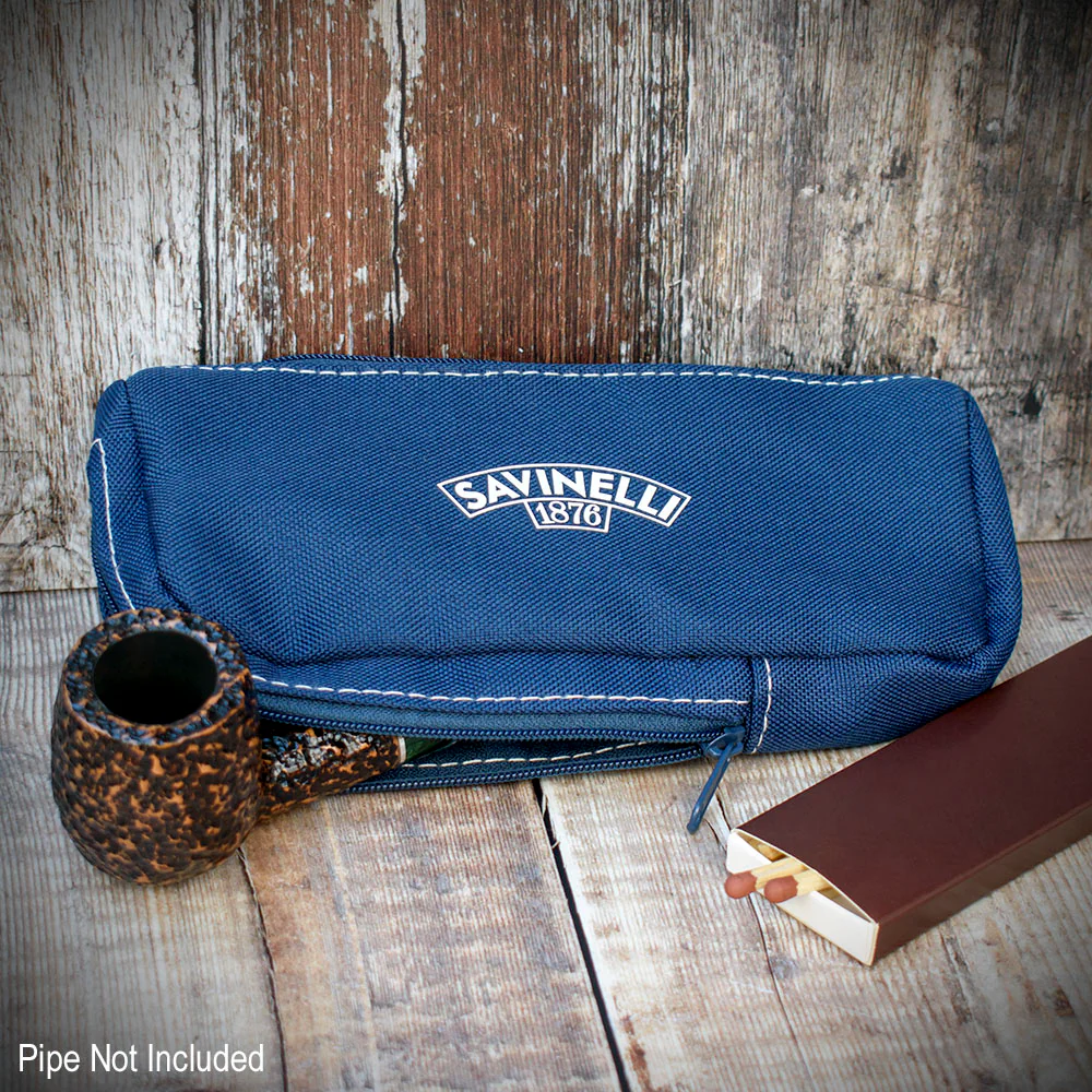 Savinelli Cloth Pipe Bag Blue - SAVT427 - Image 2