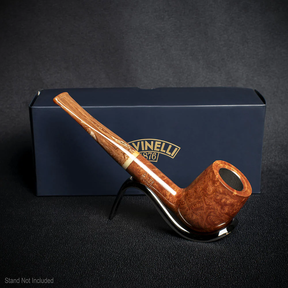 Savinelli Dolomiti Smooth Light Brown 128 - 9mm Briar Pipe - Image 3