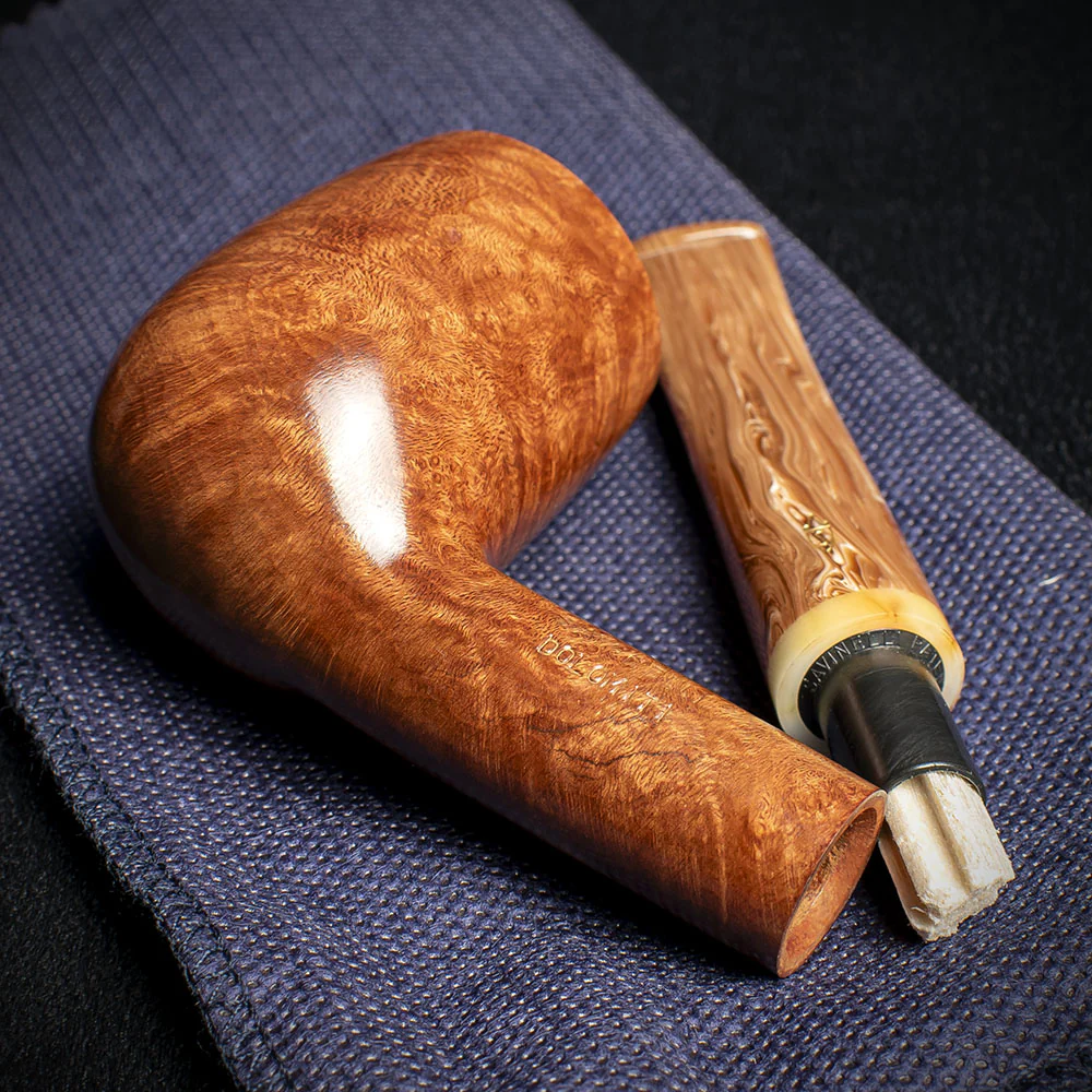 Savinelli Dolomiti Smooth Light Brown 128 - 9mm Briar Pipe - Image 4