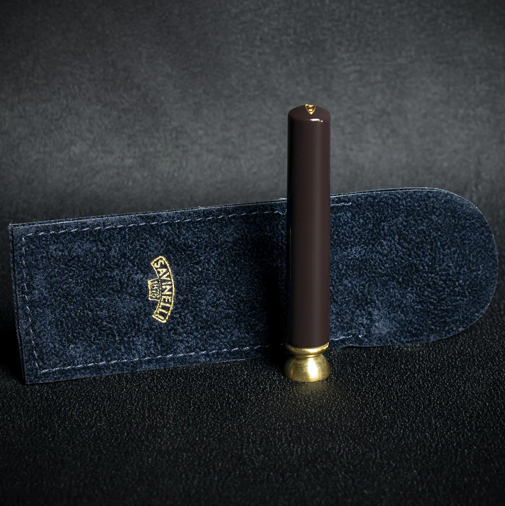 Savinelli Fantasy Pipe Tamper - Dark Brown