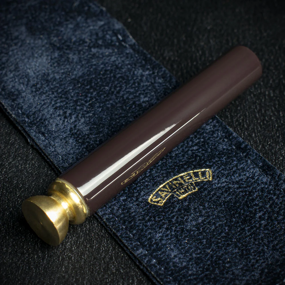 Savinelli Fantasy Pipe Tamper - Dark Brown - Image 2