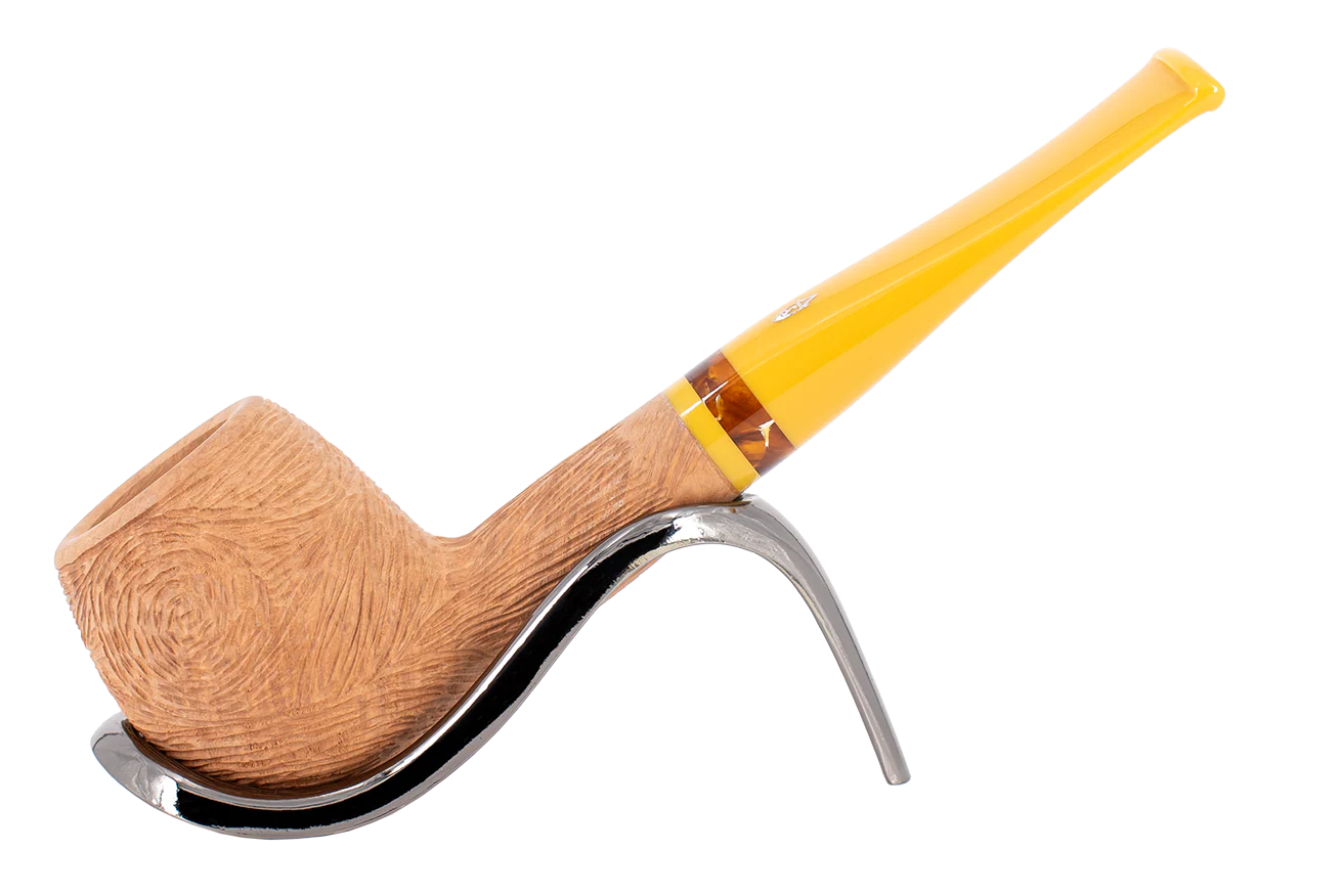 Savinelli Ghibli Rusticated Natural 207 - 6mm Briar Pipe