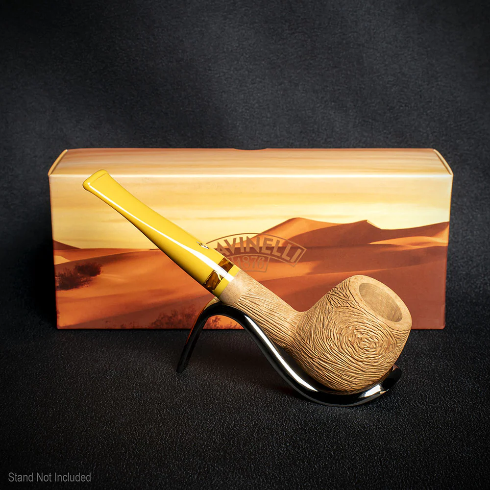Savinelli Ghibli Rusticated Natural 207 - 6mm Briar Pipe - Image 3