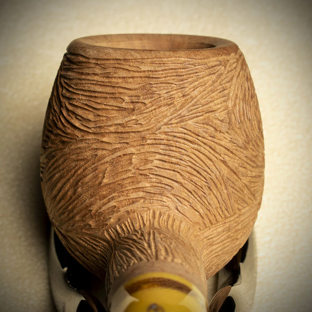Savinelli Ghibli Rusticated Natural 207 - 6mm Briar Pipe - Image 7