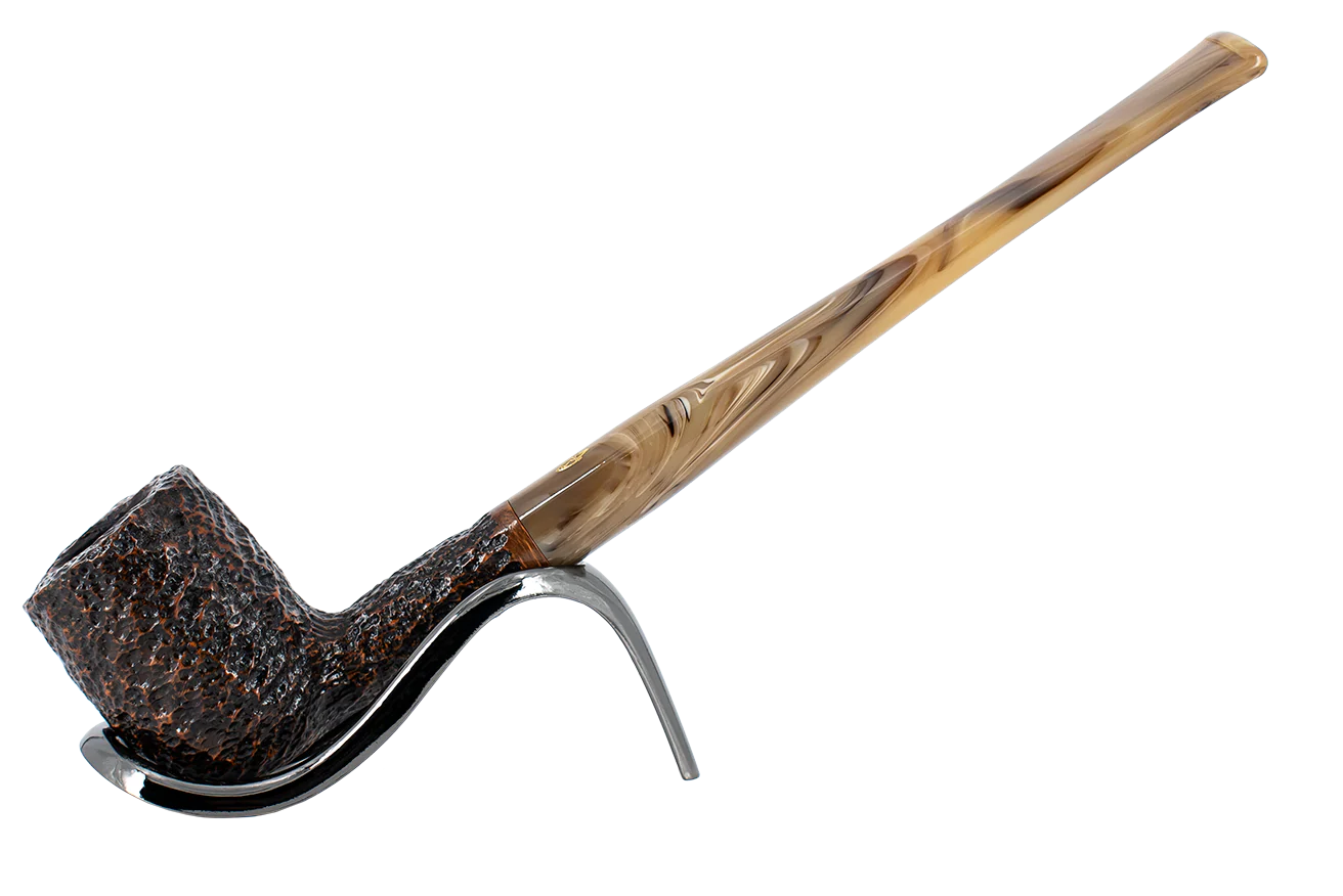 Savinelli Ginger's Favourite Rustic Brown Briar Pipe - 104 6mm