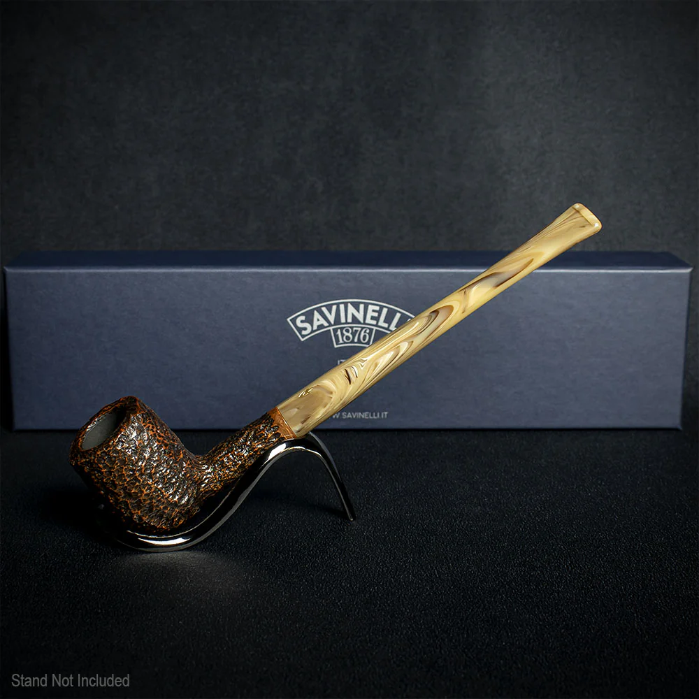 Savinelli Ginger's Favourite Rustic Brown Briar Pipe - 104 6mm - Image 2
