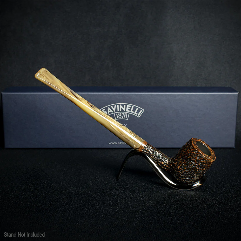 Savinelli Ginger's Favourite Rustic Brown Briar Pipe - 104 6mm - Image 3