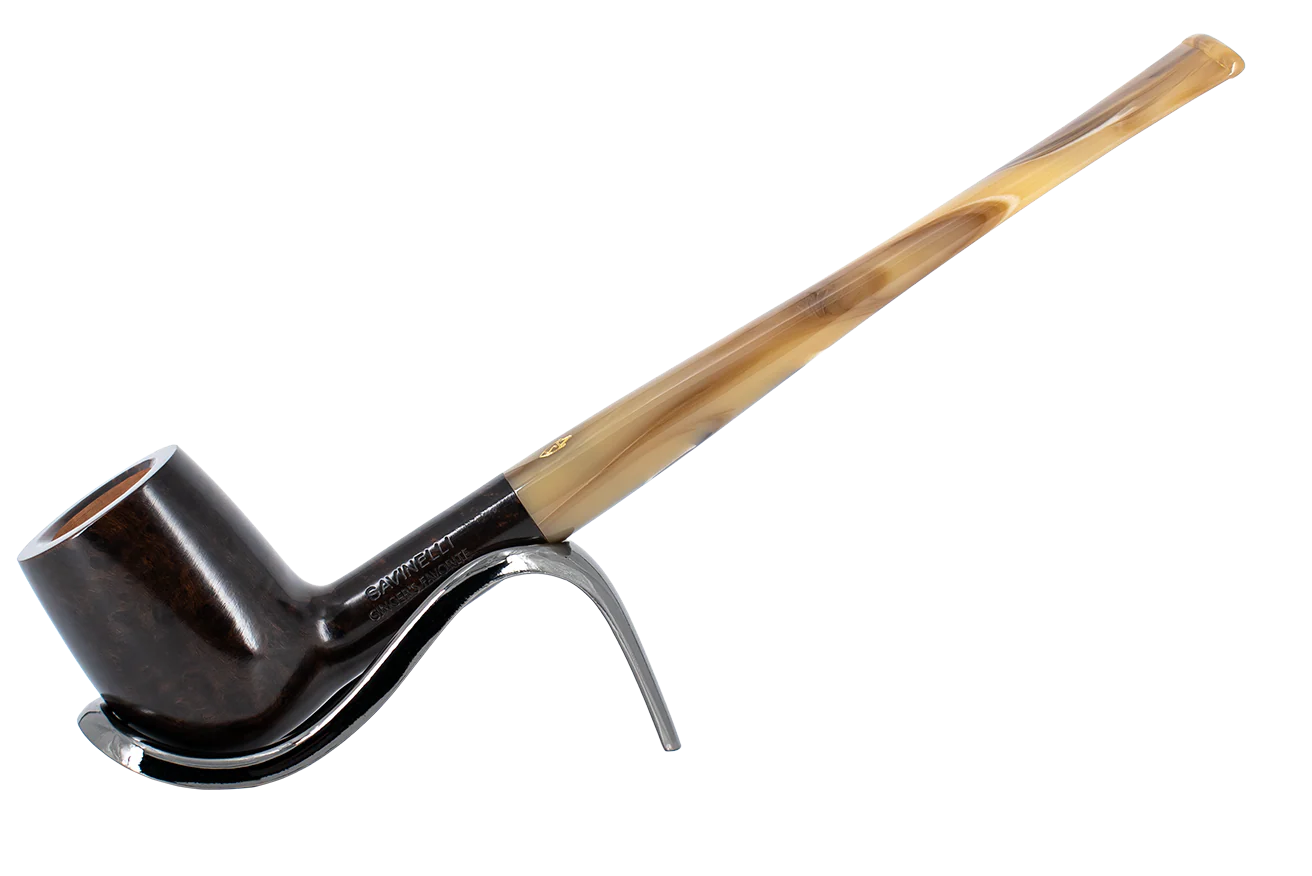 Savinelli Ginger's Favourite Smooth Brown Briar Pipe - 104 6mm