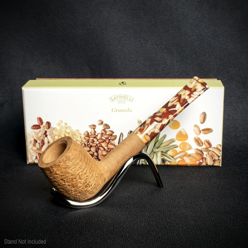 Savinelli Granola Rusticated 127 - 6mm Briar Pipe - Image 2