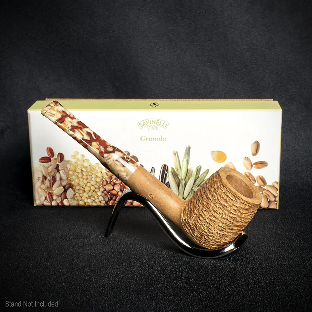 Savinelli Granola Rusticated 127 - 6mm Briar Pipe - Image 3