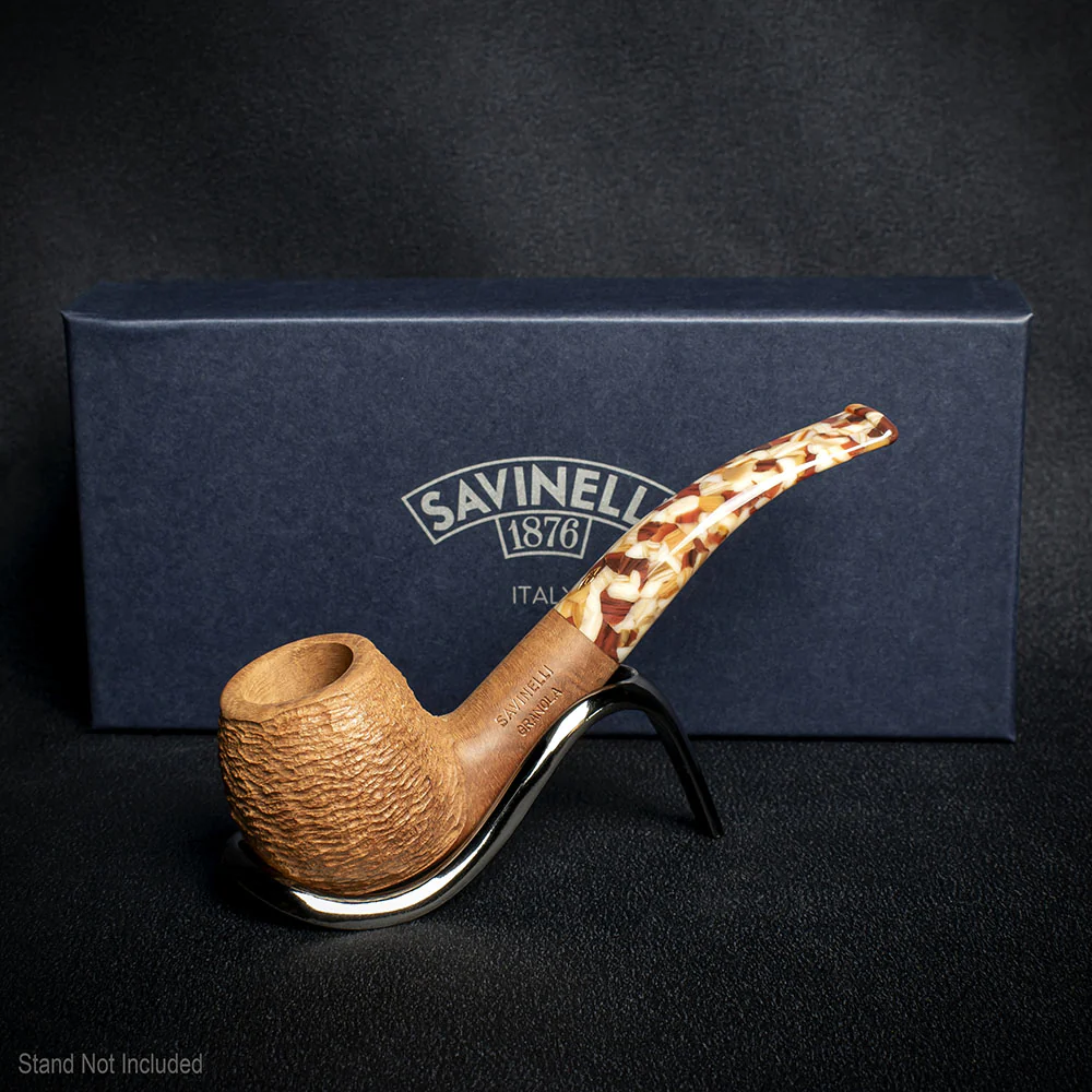 Savinelli Granola Rusticated 626 - 6mm Briar Pipe - Image 2
