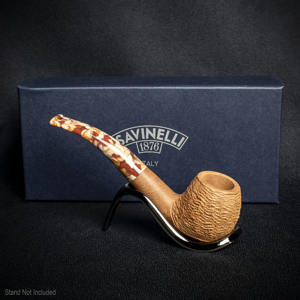 Savinelli Granola Rusticated 626 - 6mm Briar Pipe - Image 3