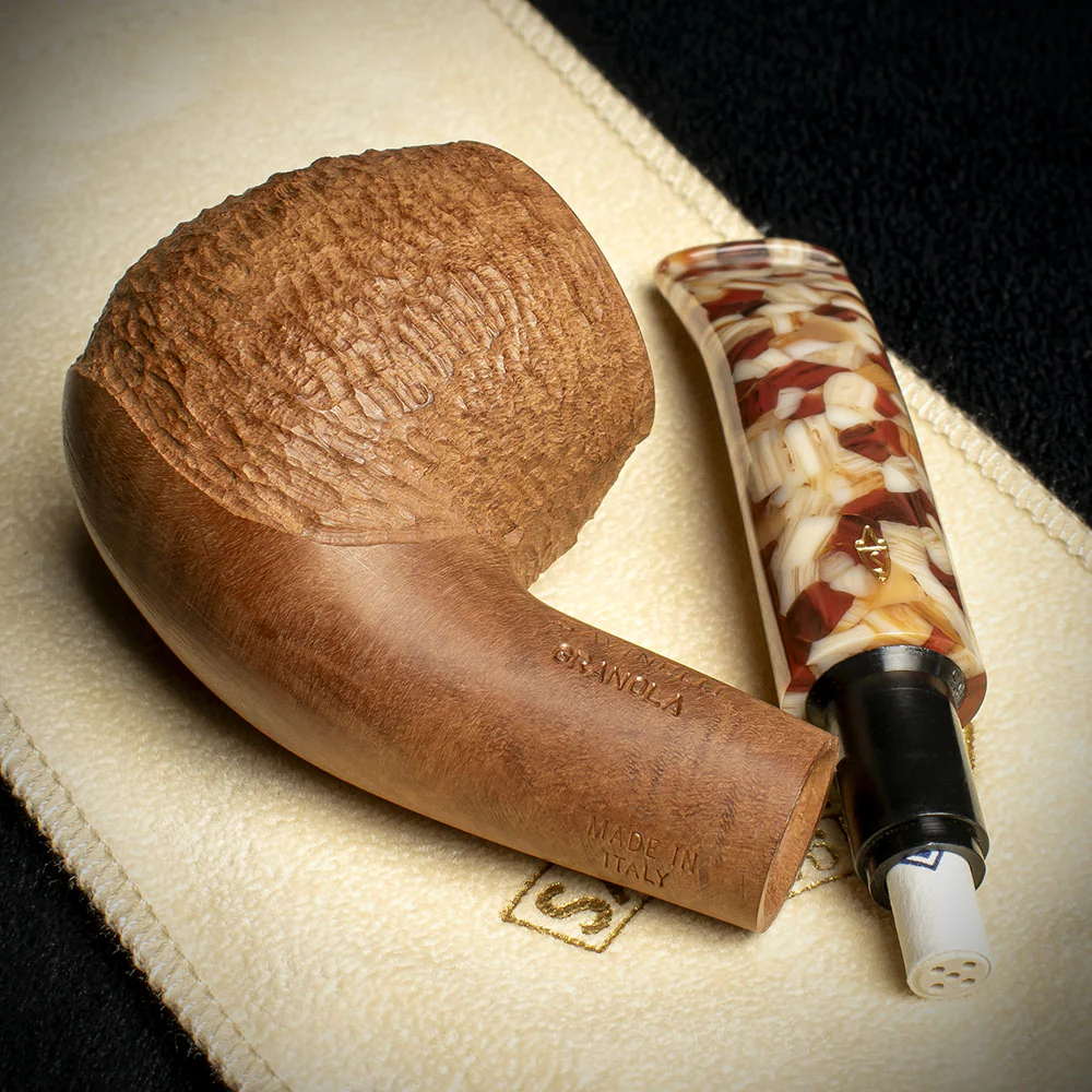 Savinelli Granola Rusticated 626 - 6mm Briar Pipe - Image 4