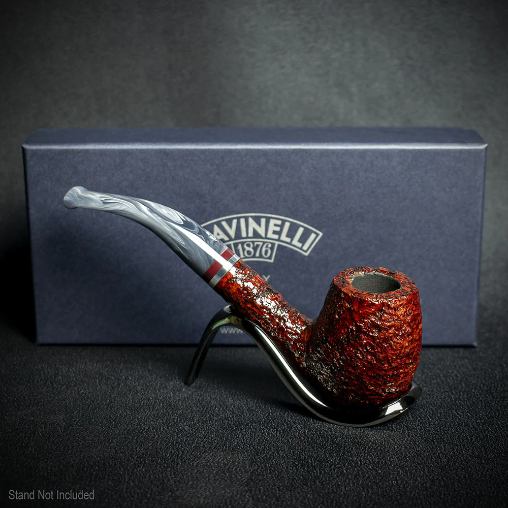 Savinelli Lunaria Rustic Briar Smoking Pipe - Shape 670 6mm - Image 3