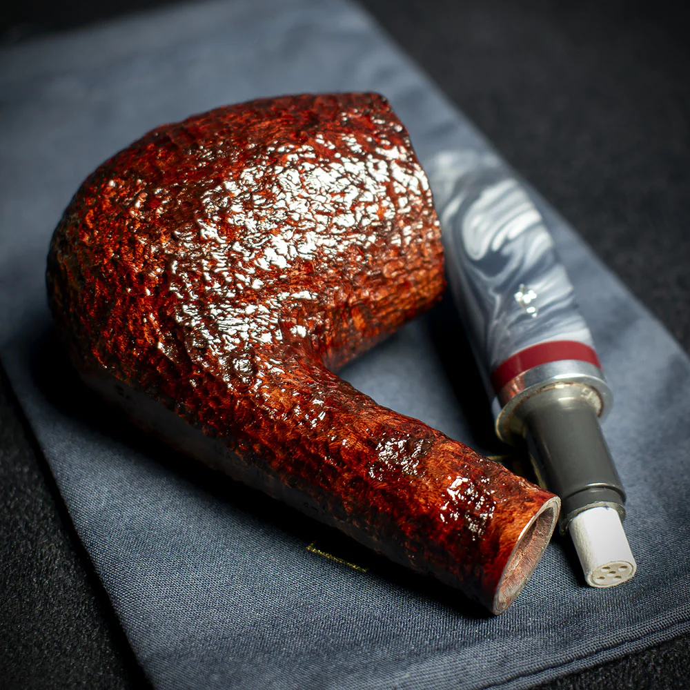 Savinelli Lunaria Rustic Briar Smoking Pipe - Shape 670 6mm - Image 4