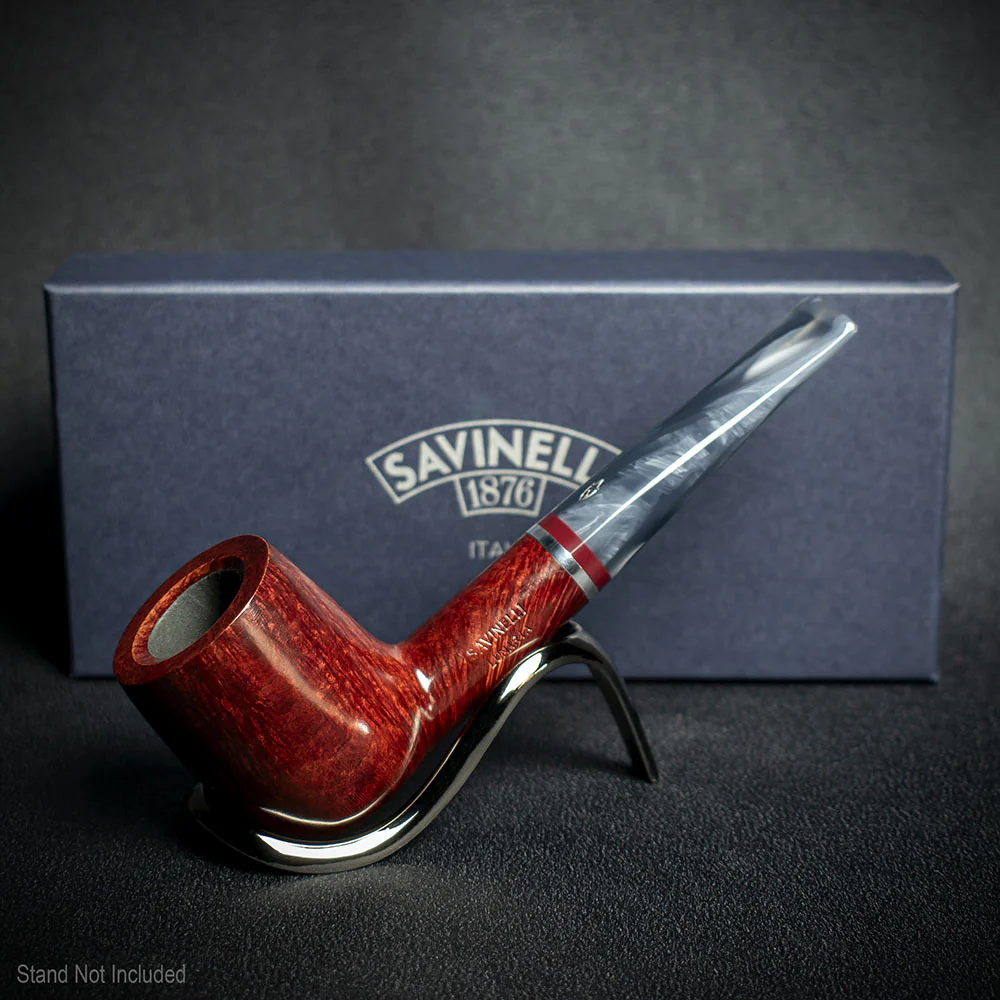 Savinelli Lunaria Smooth Briar Smoking Pipe - Shape 141KS 6mm - Image 2