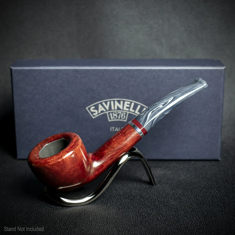 Savinelli Lunaria Smooth Briar Smoking Pipe - Shape 316KS 6mm - Image 2