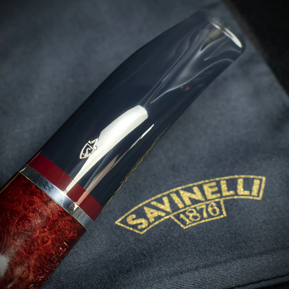 Savinelli Lunaria Smooth Briar Smoking Pipe - Shape 642 6mm - Image 6