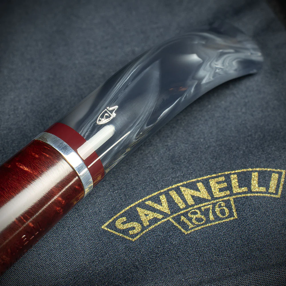 Savinelli Lunaria Smooth Briar Smoking Pipe - Shape 670 6mm - Image 6