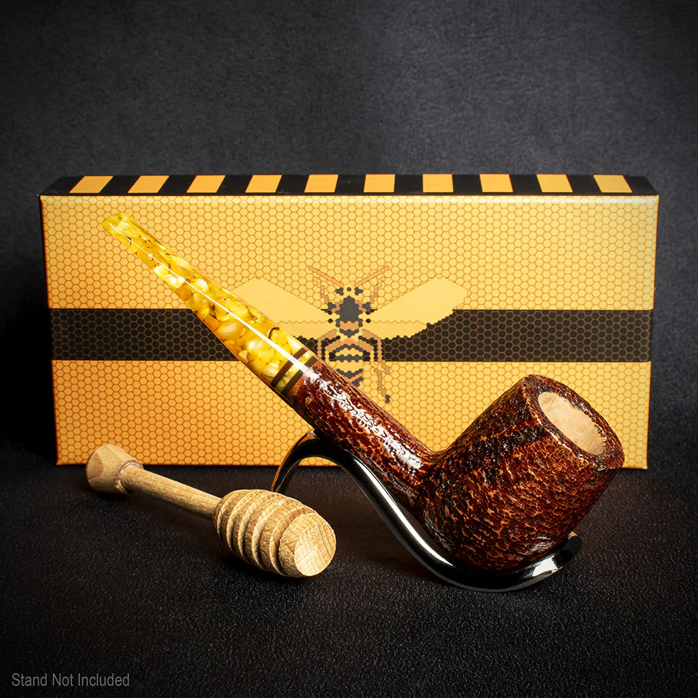 Savinelli Miele Rusticata Brownblast 111 - 6mm Briar Pipe - Image 3
