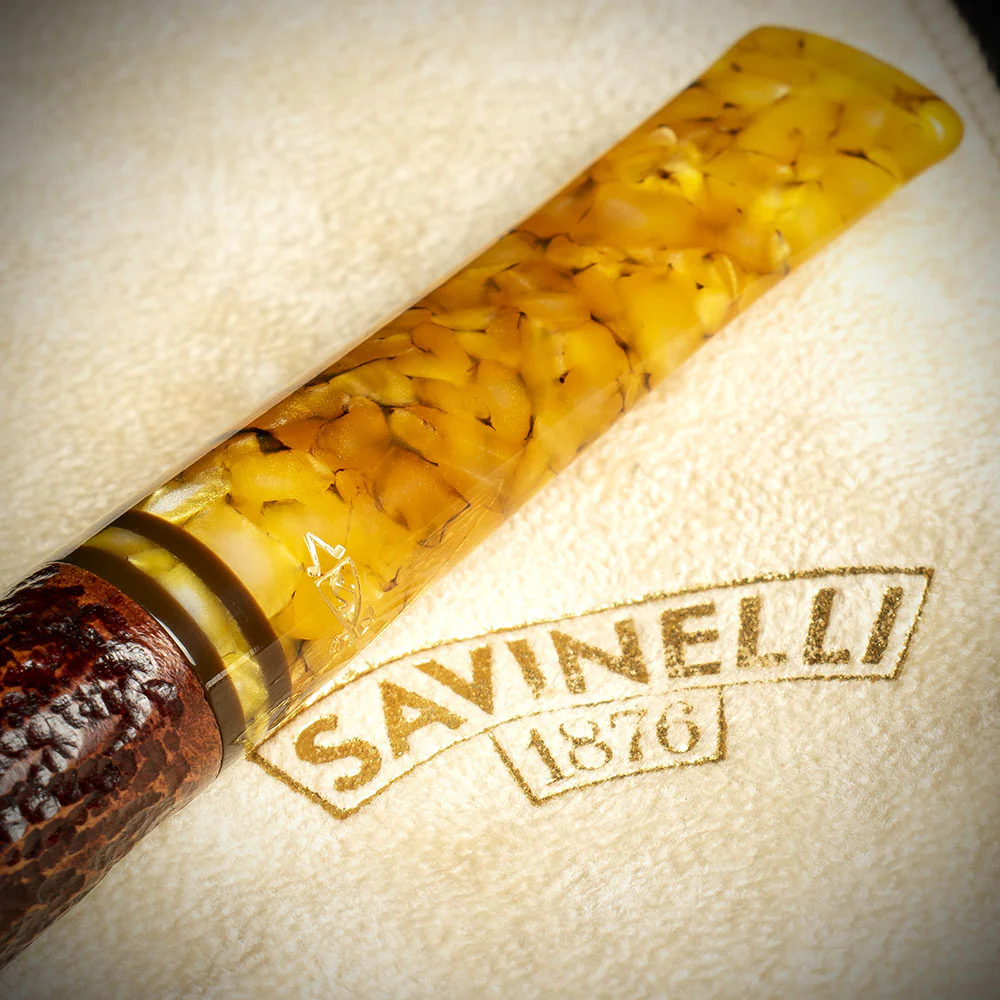 Savinelli Miele Rusticata Brownblast 111 - 6mm Briar Pipe - Image 6