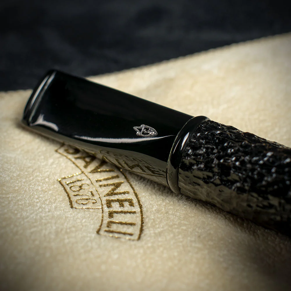 Savinelli Mini - Black Rusticated Briar Smoking Pipe - Shape 409 (6mm) - Image 6