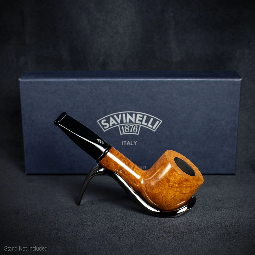 Savinelli Mini - Smooth Briar Smoking Pipe - Shape 128 (6mm) - Image 3