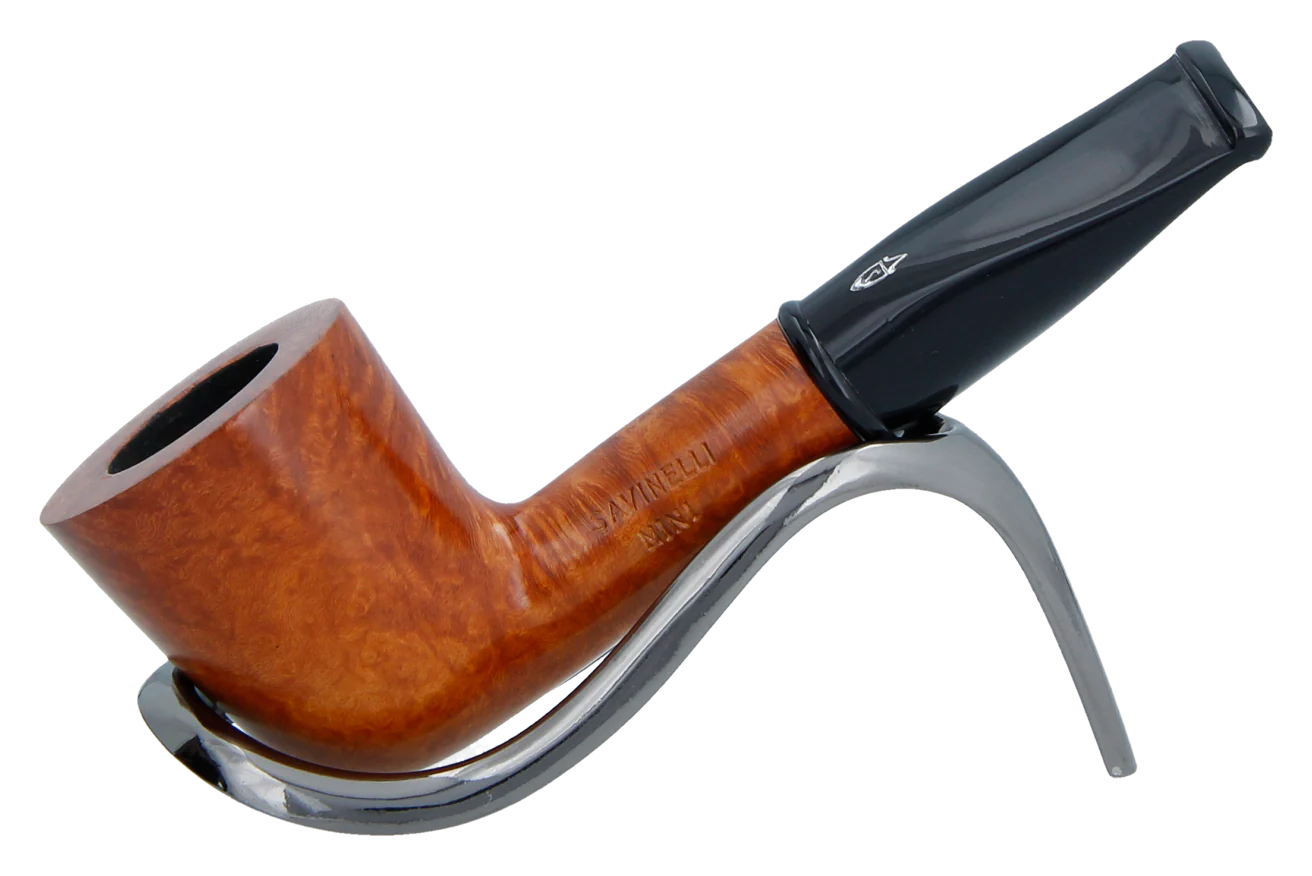 Savinelli Mini - Smooth Briar Smoking Pipe - Shape 409 (6mm)
