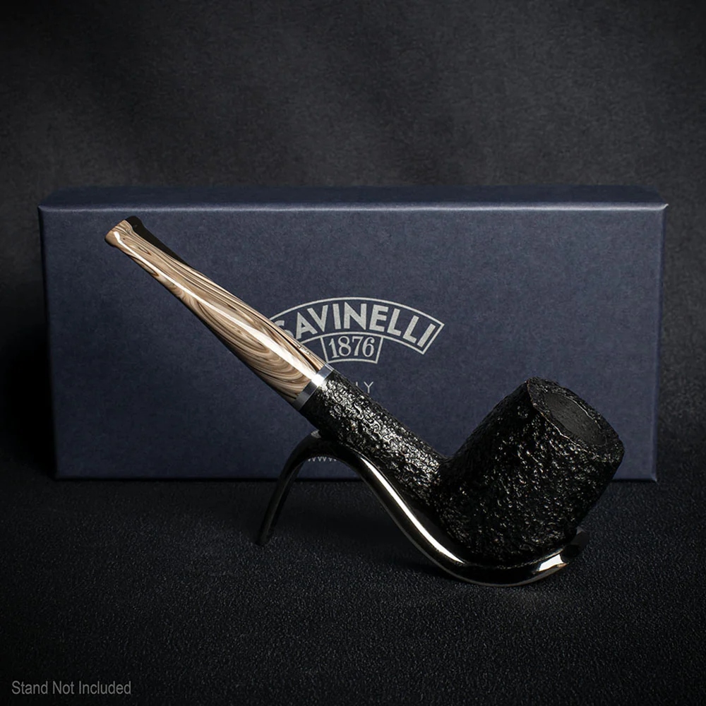 Savinelli Morellina Rustic Black 128R - 6mm Briar Pipe - Image 3