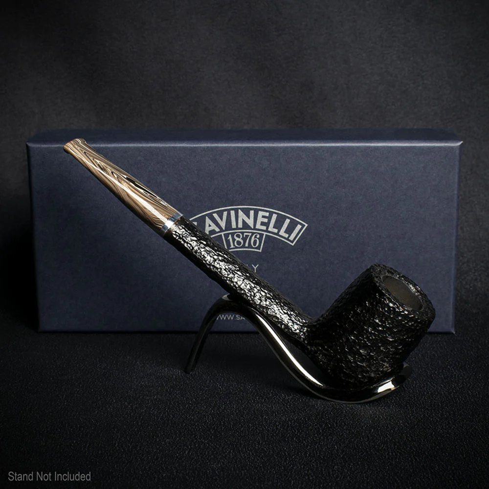 Savinelli Morellina Rustic Black 802R - 6mm Briar Pipe - Image 3