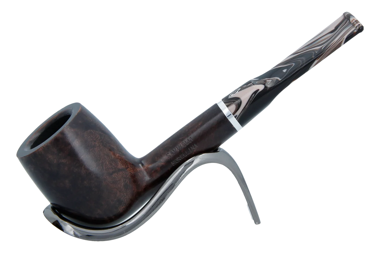 Savinelli Morellina Smooth Brown 114S - 6mm Briar Pipe