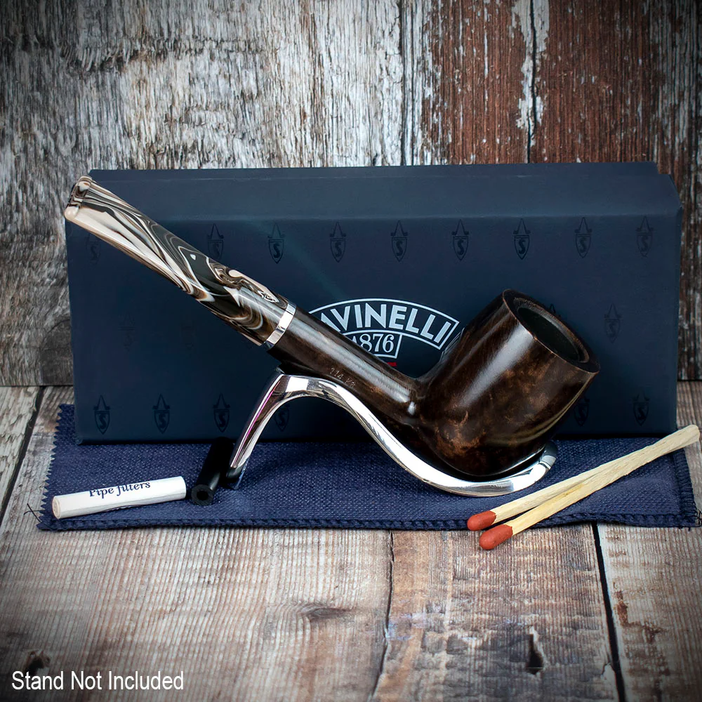 Savinelli Morellina Smooth Brown 114S - 6mm Briar Pipe - Image 3
