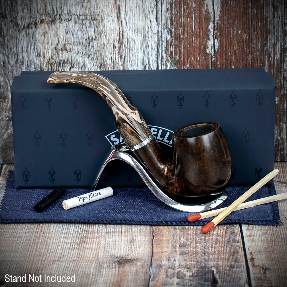 Savinelli Morellina Smooth Brown 614S - 6mm Briar Pipe - Image 3