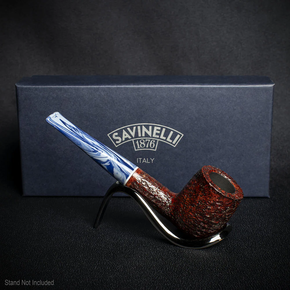 Savinelli Oceano Rusticated 106 - 6mm Briar Pipe - Image 3