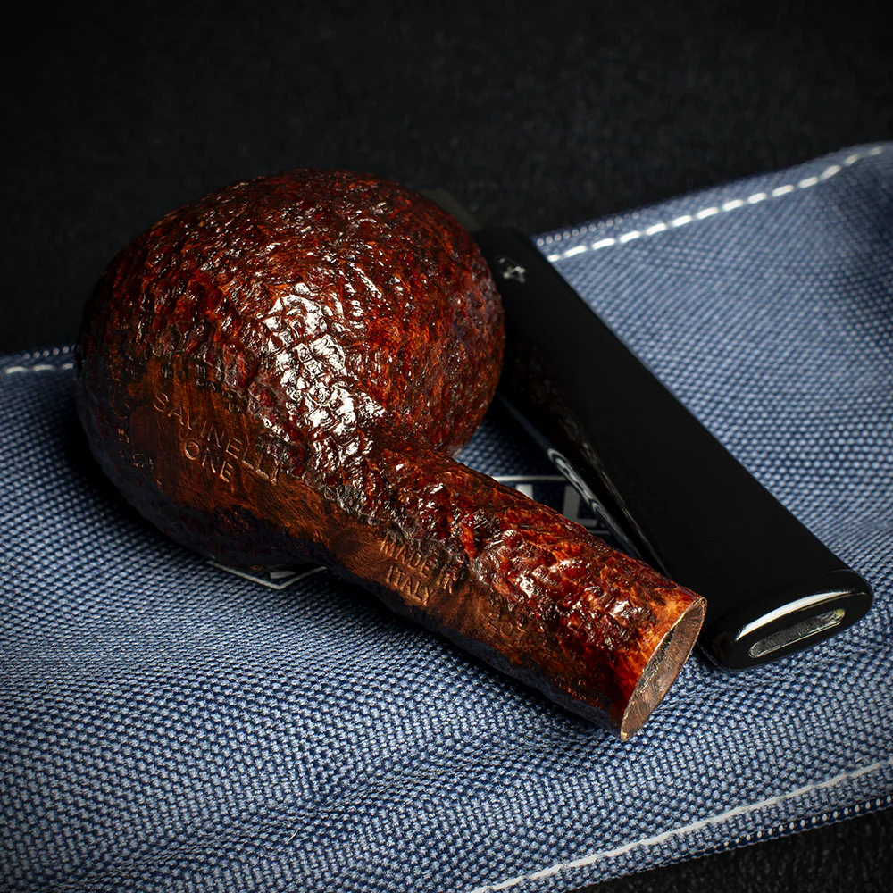 Savinelli One Rustic Dark Brown Briar Pipe Starter Kit 207 - Image 4